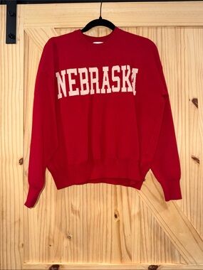 Red Nebraska Crewneck Sweatshirt